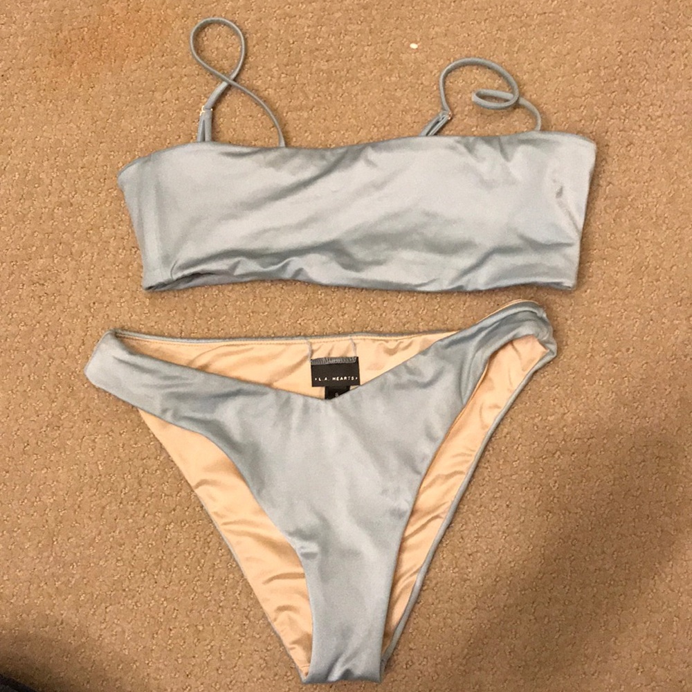 LA Hearts High Rise Reversible Bikini